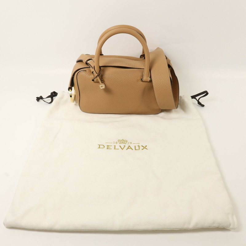 Delvaux 公牛皮革Cool Box Mini金扣手挽肩背兩用袋-8
