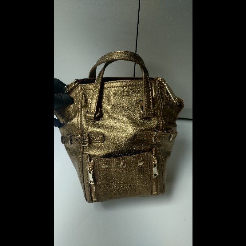 YSL 古銅金皮革小號城市提包 downtown-7
