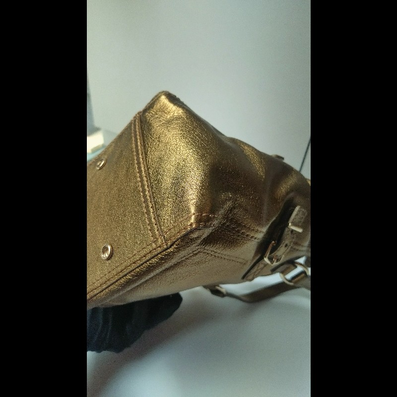 YSL 古銅金皮革小號城市提包 downtown-12