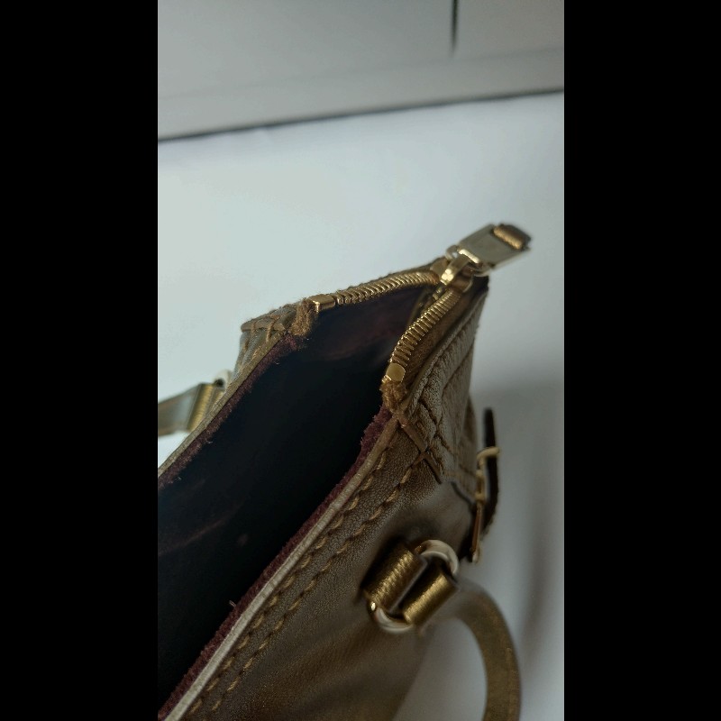YSL 古銅金皮革小號城市提包 downtown-20
