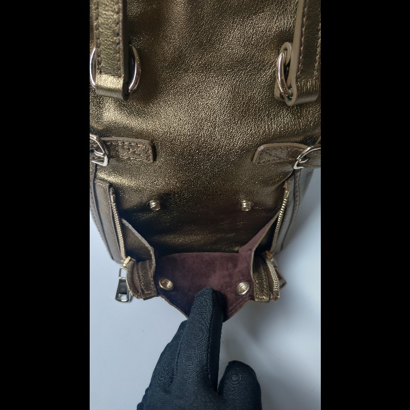 YSL 古銅金皮革小號城市提包 downtown-21