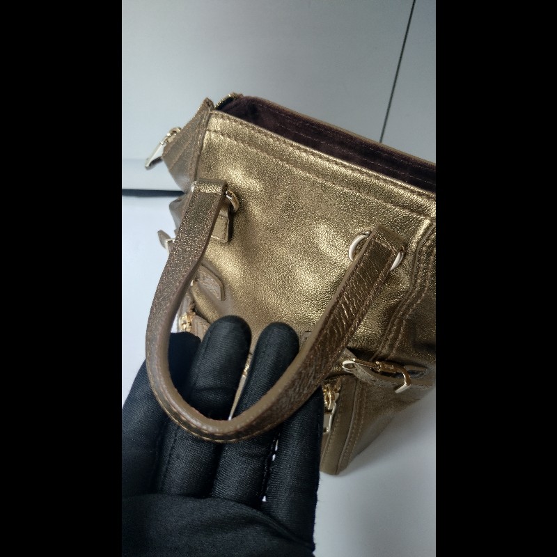 YSL 古銅金皮革小號城市提包 downtown-27