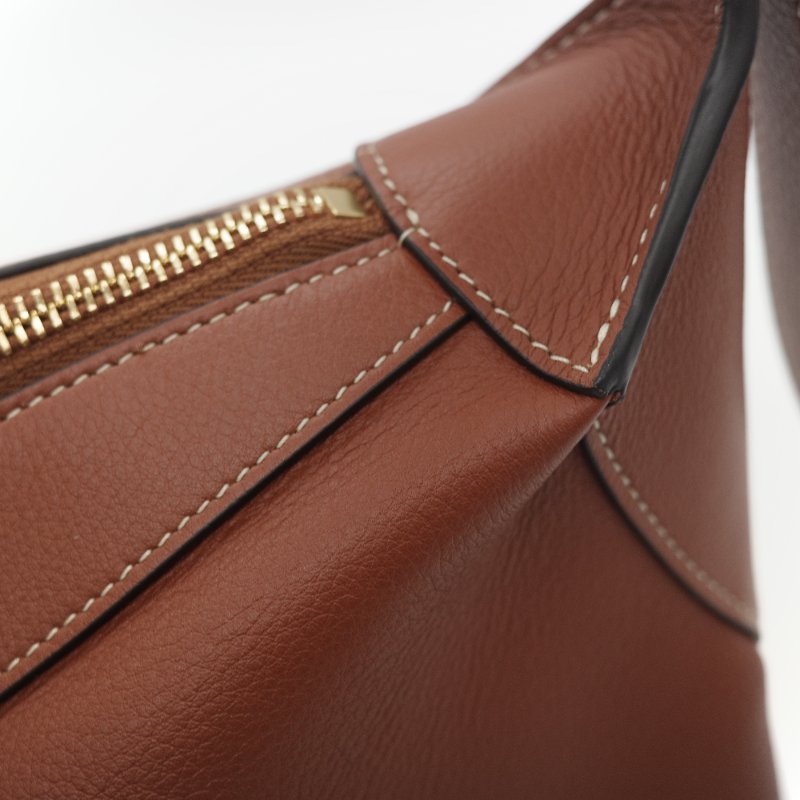 Celine 思琳 Romy 中型 焦糖色 棕色 Hobo 牛皮 單肩包 腋下包-9