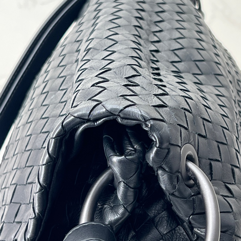 香緹國際精品 880 BV翻蓋編織肩背包 黑色-1