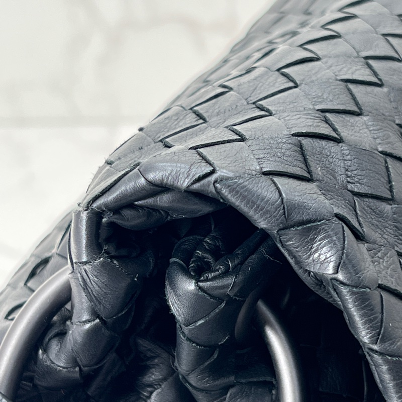 香緹國際精品 880 BV翻蓋編織肩背包 黑色-4