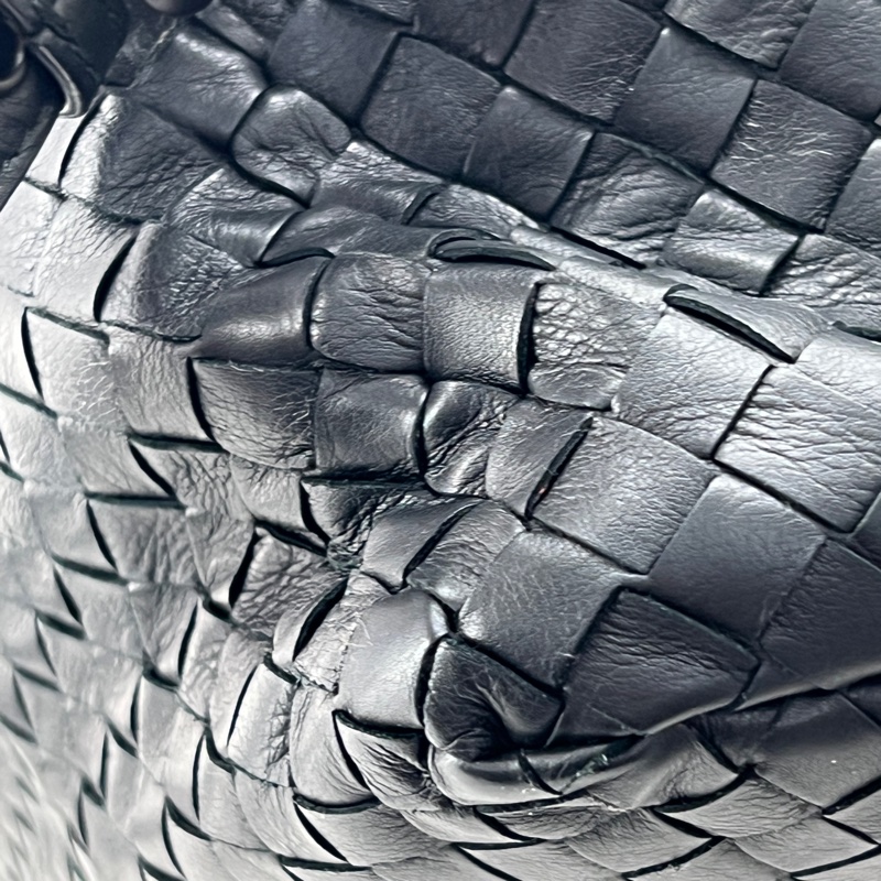 香緹國際精品 880 BV翻蓋編織肩背包 黑色-6