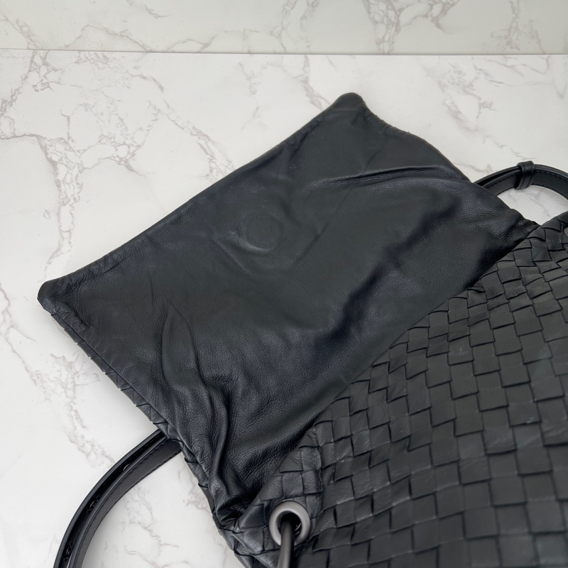 香緹國際精品 880 BV翻蓋編織肩背包 黑色-7