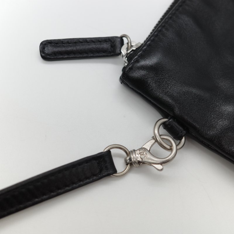 Chanel 香奈兒 22 Bag 小型 黑色亮面小牛皮 銀色金屬 手提包 單肩包-15