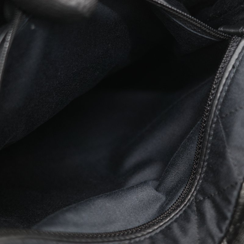 Chanel 香奈兒 22 Bag 小型 黑色亮面小牛皮 銀色金屬 手提包 單肩包-16