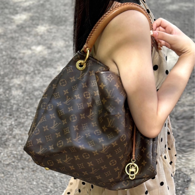 莉亞精品♡LV M40249 Artsy編織手把托特包 二手-2