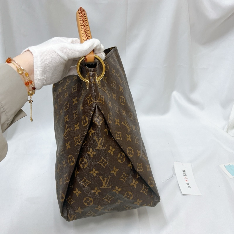 莉亞精品♡LV M40249 Artsy編織手把托特包 二手-6