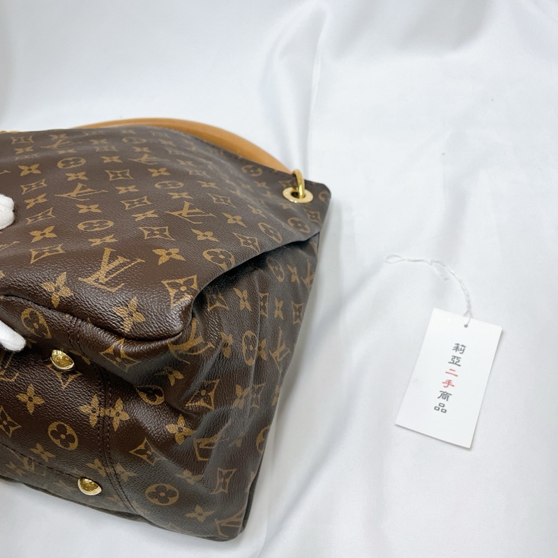 莉亞精品♡LV M40249 Artsy編織手把托特包 二手-10