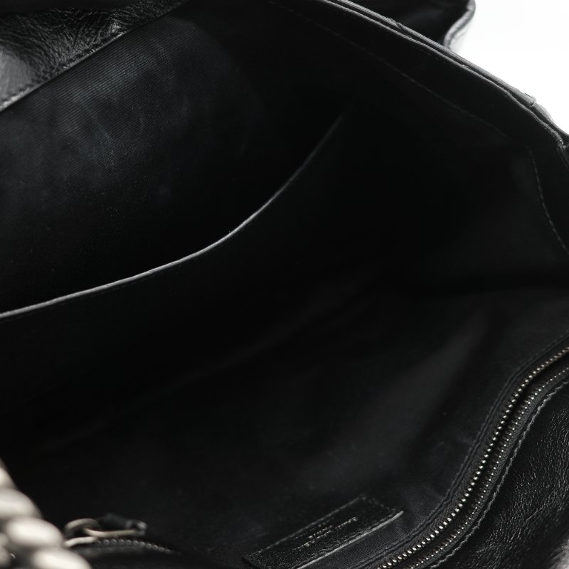 Saint Laurent 聖羅蘭 Niki 中型 黑色牛皮 錆色金屬 鍊條包 單肩包 斜挎包-16