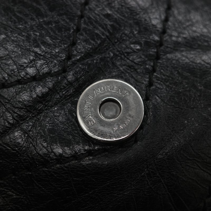 Saint Laurent 聖羅蘭 Niki 中型 黑色牛皮 錆色金屬 鍊條包 單肩包 斜挎包-20