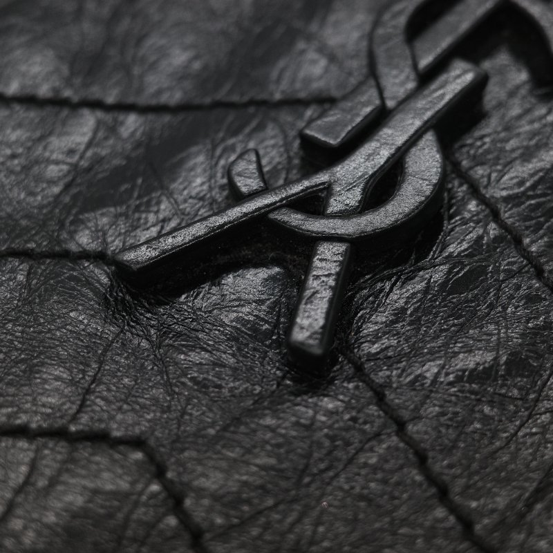 Saint Laurent 聖羅蘭 Niki 中型 黑色牛皮 錆色金屬 鍊條包 單肩包 斜挎包-21