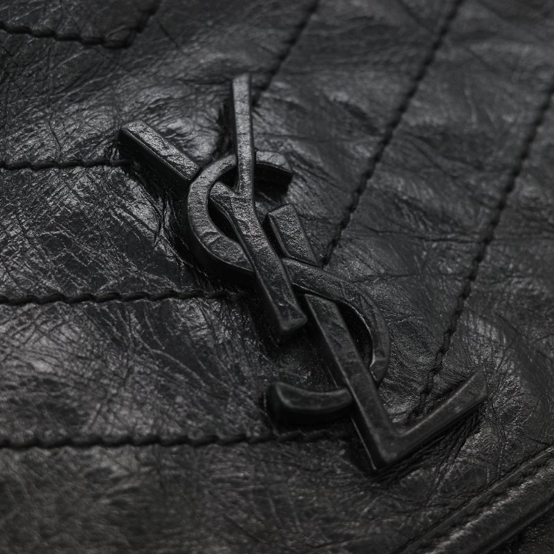 Saint Laurent 聖羅蘭 Niki 中型 黑色牛皮 錆色金屬 鍊條包 單肩包 斜挎包-27