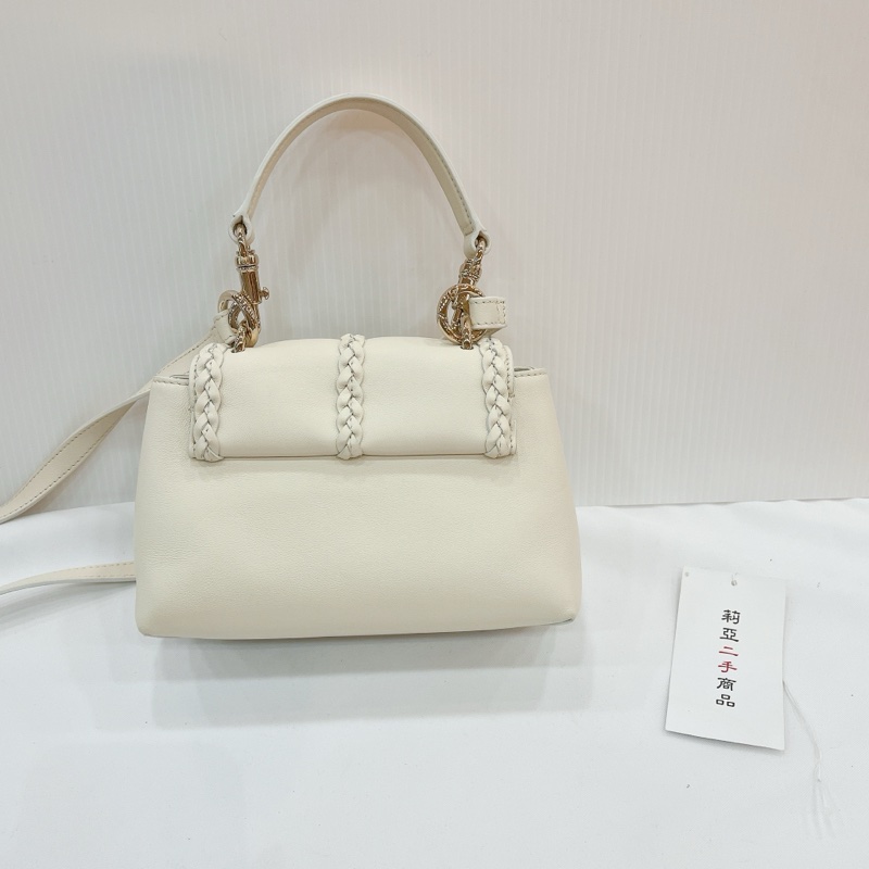 莉亞精品♡Chloe mini soft bag 白金幣 二手-5