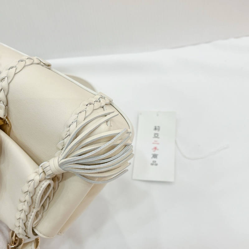 莉亞精品♡Chloe mini soft bag 白金幣 二手-11