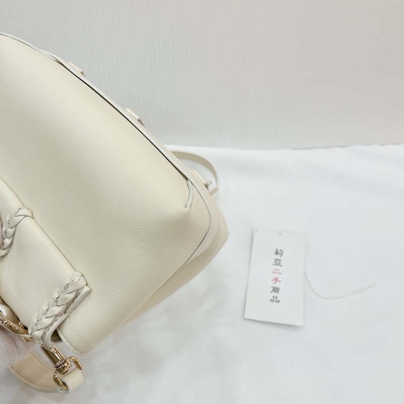 莉亞精品♡Chloe mini soft bag 白金幣 二手-13