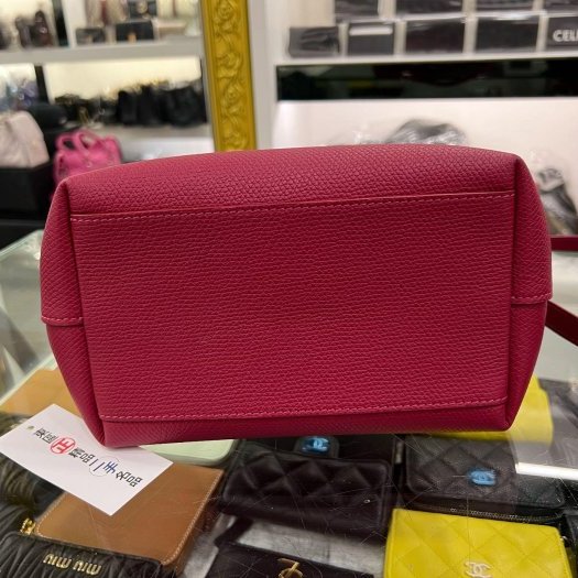 東區正精品㊣LONGCHAMP Le Roseau 桃紅色牛皮金屬竹節扣手提包斜背包兩用包小款10273 HFP RZ6315-14