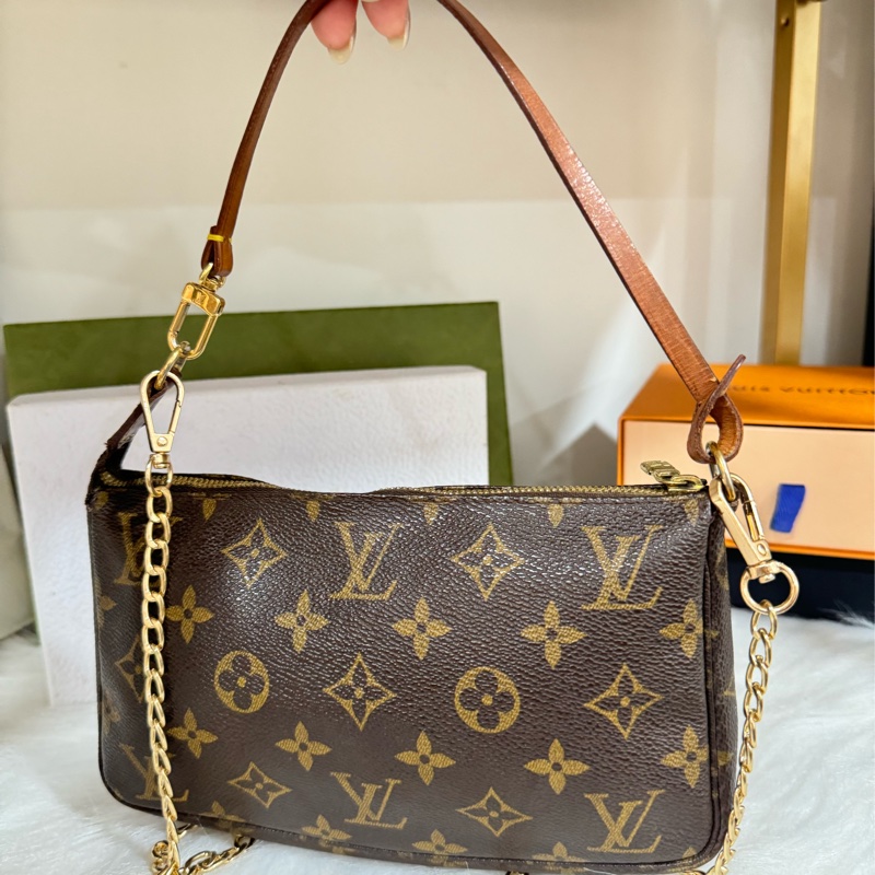 Lv 老花麻將包 大款-2