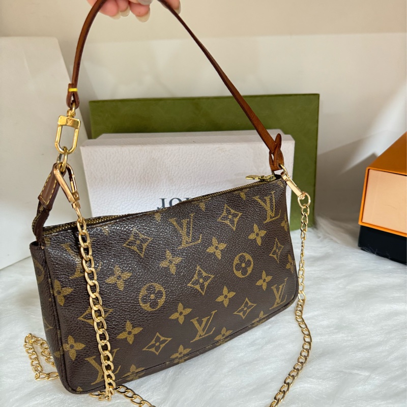 Lv 老花麻將包 大款-3