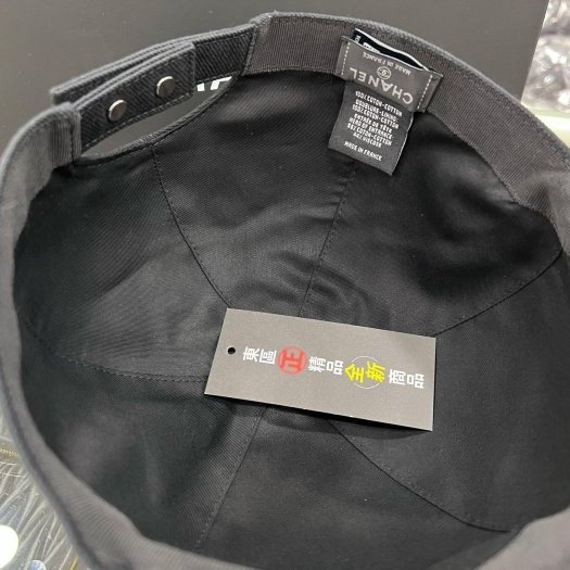 東區正精品㊣CHANEL AAA583 25P 全新黑色白雙C釦式棒球帽鴨舌帽帽子RZ6313-2