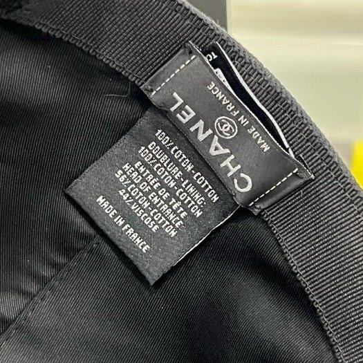 東區正精品㊣CHANEL AAA583 25P 全新黑色白雙C釦式棒球帽鴨舌帽帽子RZ6313-3