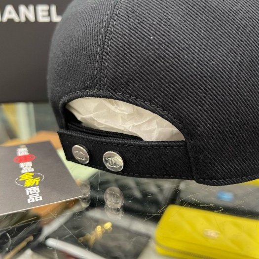 東區正精品㊣CHANEL AAA583 25P 全新黑色白雙C釦式棒球帽鴨舌帽帽子RZ6313-6