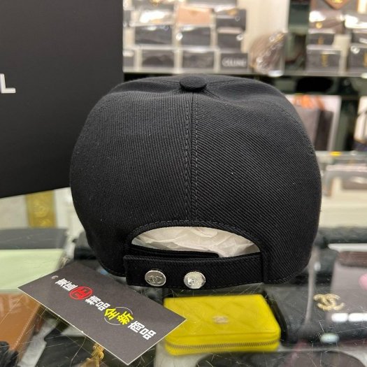 東區正精品㊣CHANEL AAA583 25P 全新黑色白雙C釦式棒球帽鴨舌帽帽子RZ6313-7