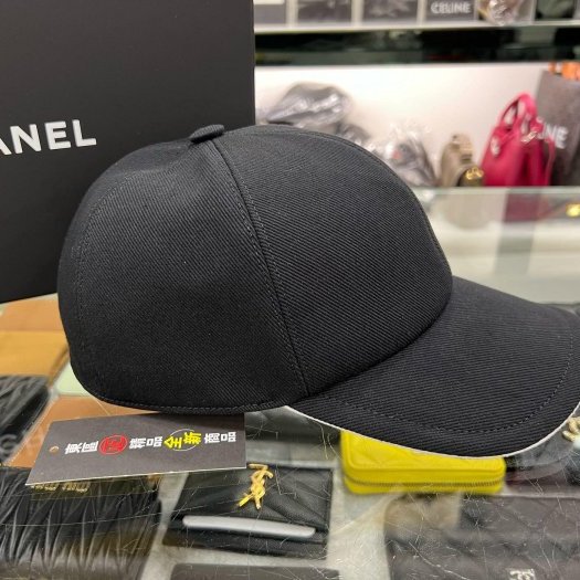 東區正精品㊣CHANEL AAA583 25P 全新黑色白雙C釦式棒球帽鴨舌帽帽子RZ6313-8