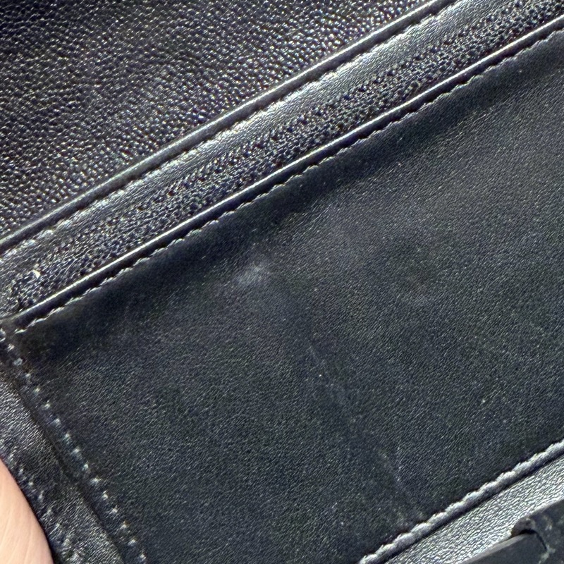 CHANEL | BOY 系列 黑金荔枝皮三折中夾-7