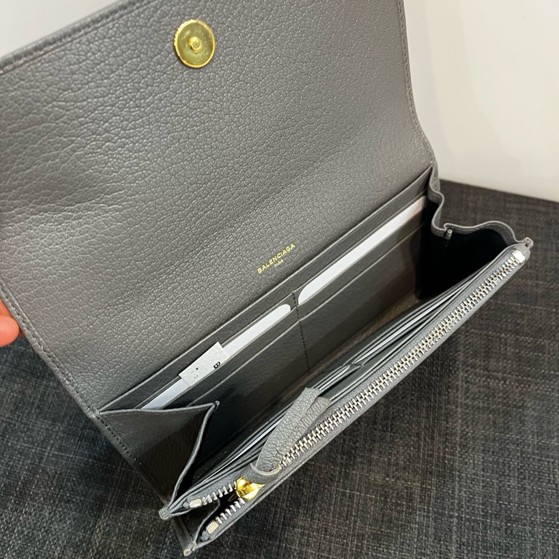 Balenciaga long wallet ( Grey )-2
