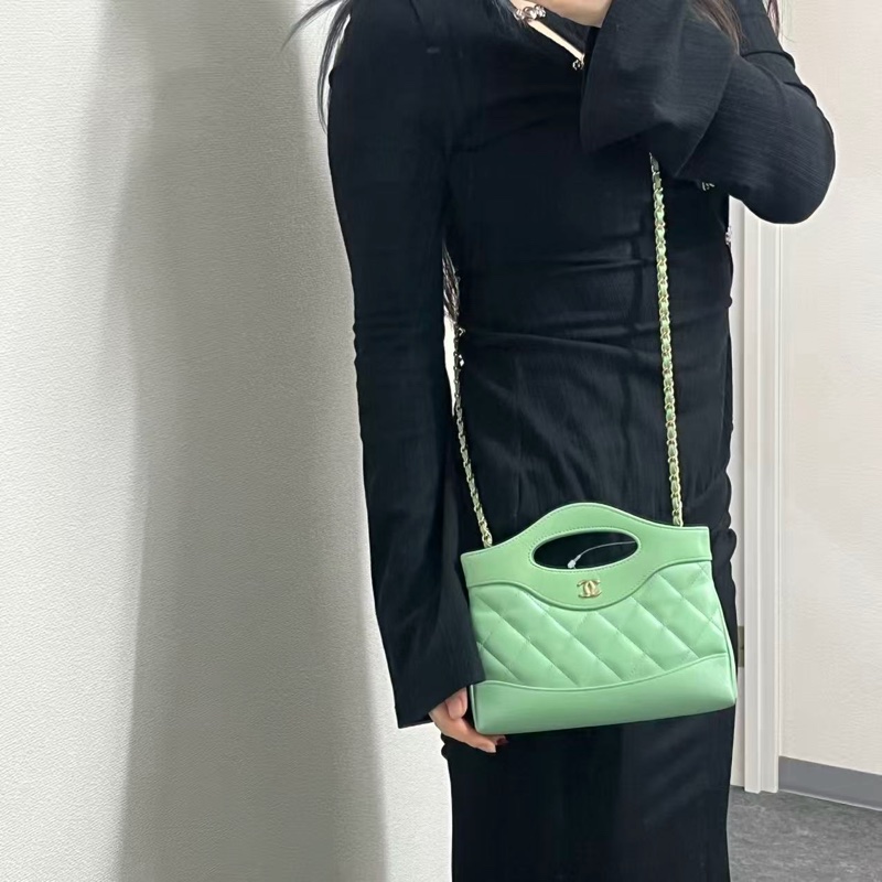 「JL精品代購」香奈兒薄荷綠31bag nano 芯片款-1