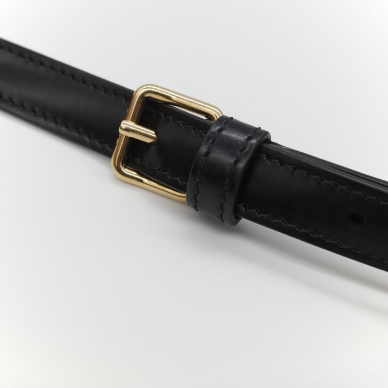 Celine 思琳 Claude 凱旋門 黑色 亮面小牛皮 金扣 長型 單肩包 腋下包-21