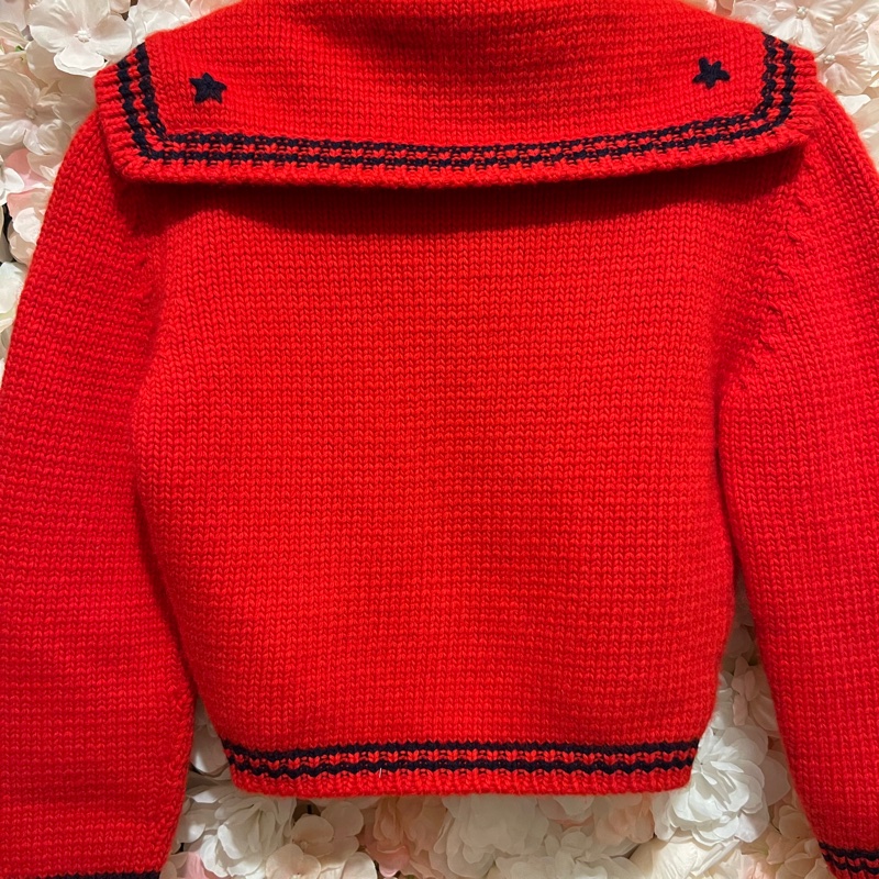 miumiu海軍領羊毛短外套40碼-1