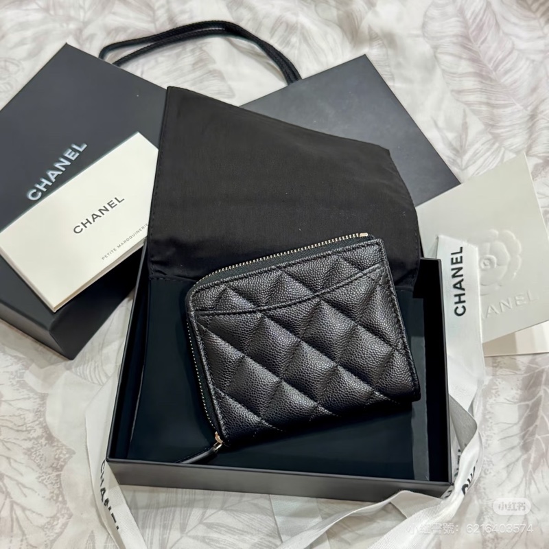 Chanel 全新🔥現貨 L型拉鍊錢包 短夾-2