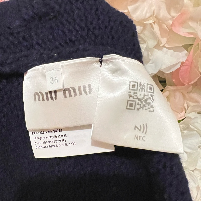 miumiu海軍領毛衣外套36碼-4