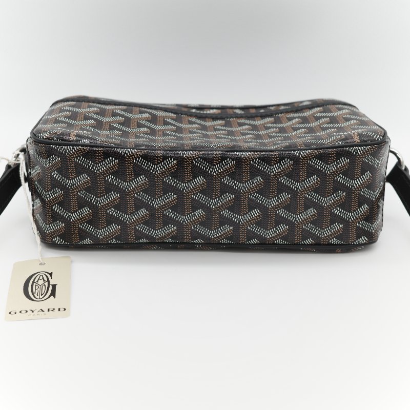 Goyard 戈雅 Cap Vert PM 經典黑色 帆布 小牛皮 小號拉鍊相機包-7