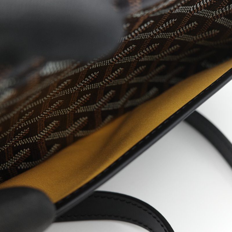 Goyard 戈雅 Cap Vert PM 經典黑色 帆布 小牛皮 小號拉鍊相機包-9