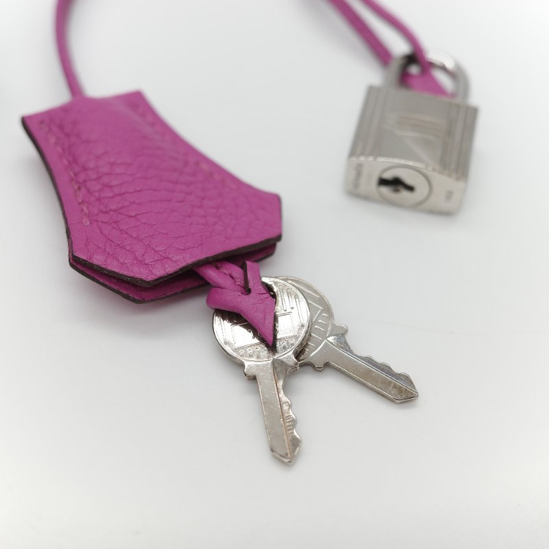 Hermès 愛馬仕 Kelly 28 凱莉 28 海葵紫 TC 牛皮 銀扣 手提包 斜背 兩用包-35