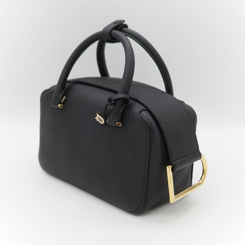 專櫃12 萬🌟全套全配(超級新♥️絕美必入)Delvaux 德爾沃 Cool Box 黑色 牛皮 Mini 21cm 手提包 斜挎包-2