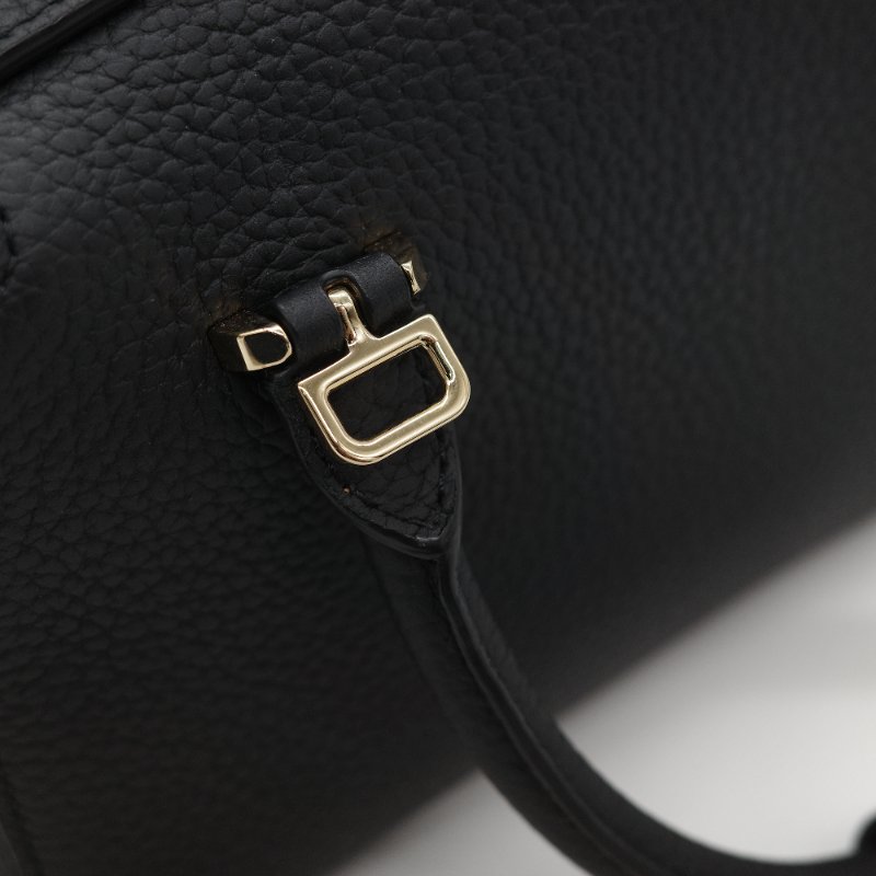 專櫃12 萬🌟全套全配(超級新♥️絕美必入)Delvaux 德爾沃 Cool Box 黑色 牛皮 Mini 21cm 手提包 斜挎包-14