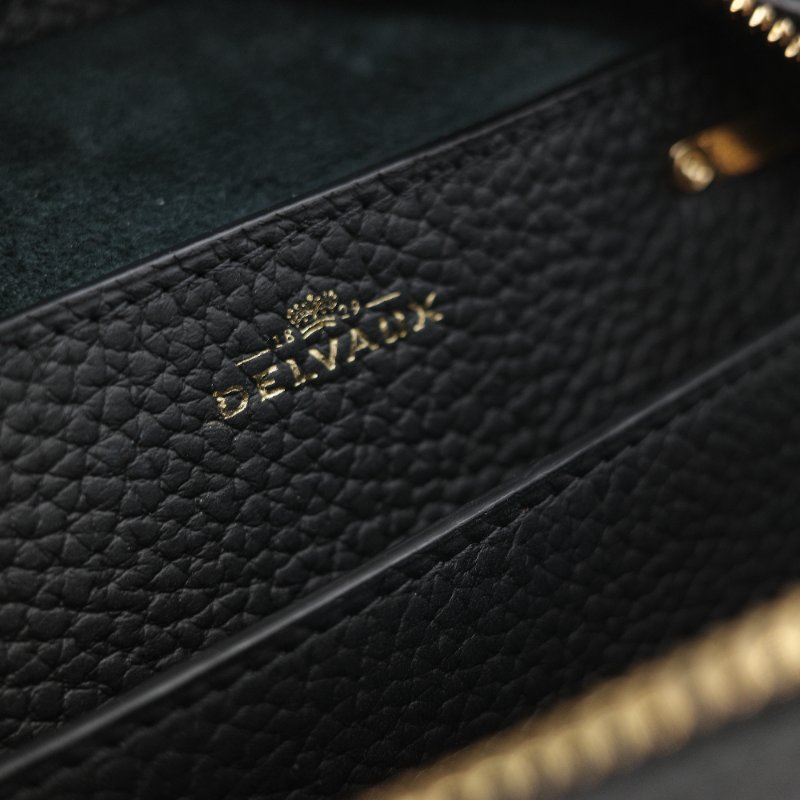 專櫃12 萬🌟全套全配(超級新♥️絕美必入)Delvaux 德爾沃 Cool Box 黑色 牛皮 Mini 21cm 手提包 斜挎包-20