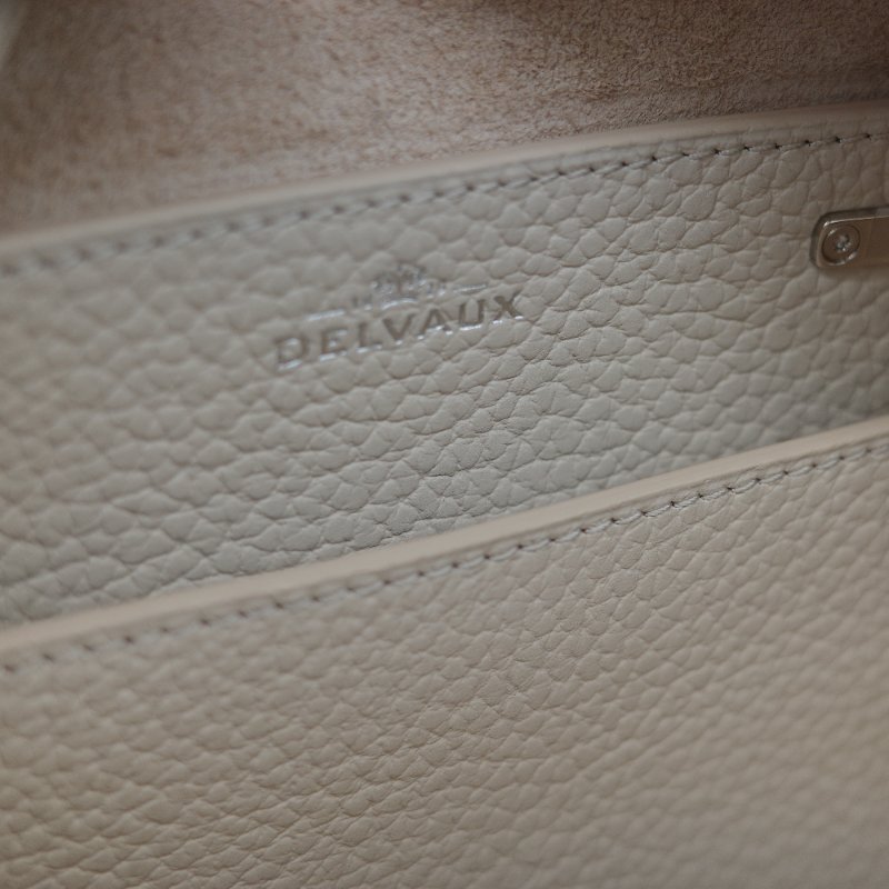 專櫃12 萬🌟全套全配(超級新♥️絕美必入)Delvaux 德爾沃 Cool Box 奶白色 百合白 牛皮 Mini 21cm 手提包 斜挎包-22