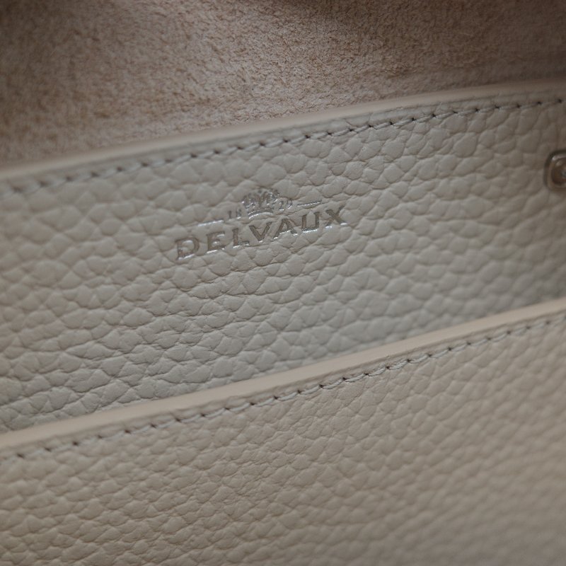 專櫃12 萬🌟全套全配(超級新♥️絕美必入)Delvaux 德爾沃 Cool Box 奶白色 百合白 牛皮 Mini 21cm 手提包 斜挎包-23