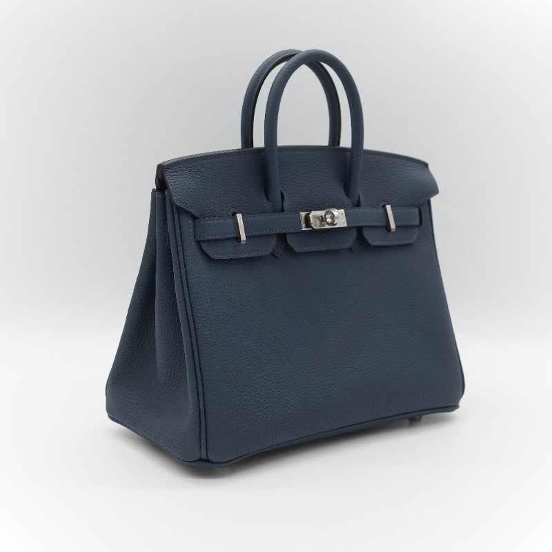 (全新品🌟)Hermès 愛馬仕 Birkin 25 普魯士藍 Togo 小牛皮 銀扣 手提包 柏金包 W 刻-2
