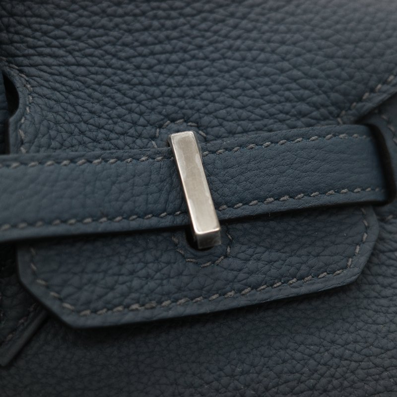 (全新品🌟)Hermès 愛馬仕 Birkin 25 普魯士藍 Togo 小牛皮 銀扣 手提包 柏金包 W 刻-14