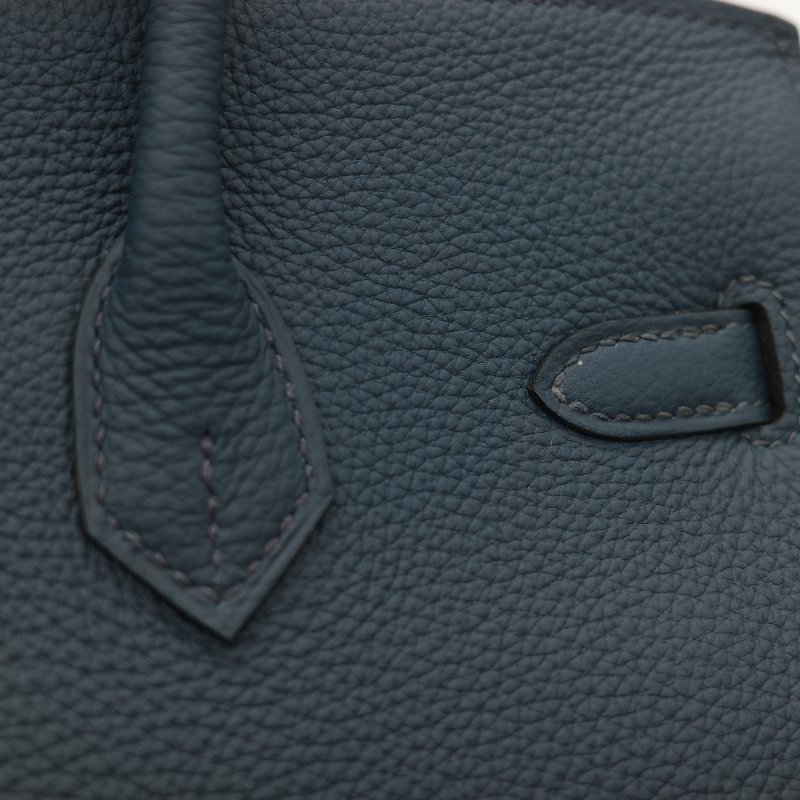 (全新品🌟)Hermès 愛馬仕 Birkin 25 普魯士藍 Togo 小牛皮 銀扣 手提包 柏金包 W 刻-15