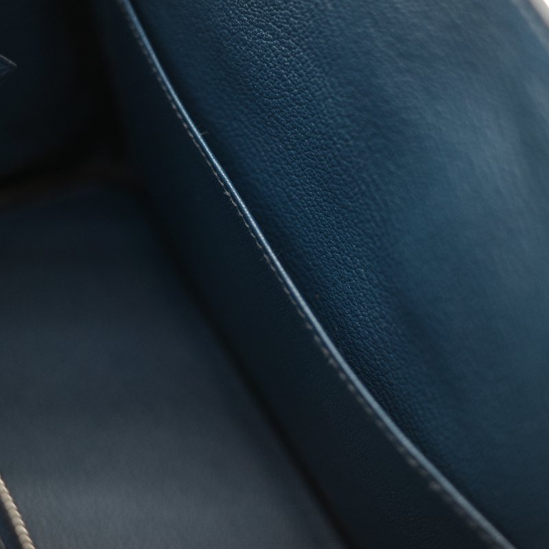 (全新品🌟)Hermès 愛馬仕 Birkin 25 普魯士藍 Togo 小牛皮 銀扣 手提包 柏金包 W 刻-22